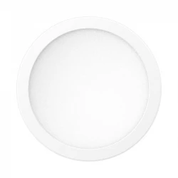 Στρογγυλό LED Panel Slim Downlight 18W SMD Σε Λευκό Σώμα 4000K SpotLight