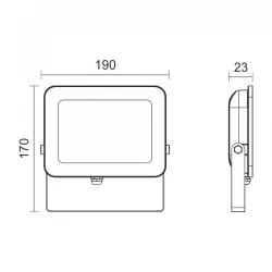 LED Προβολέας 50W 230V 6000K SpotLight