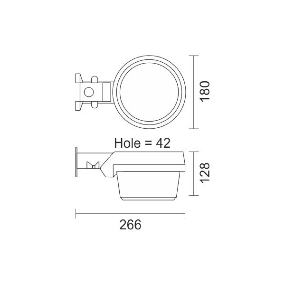 LED Φωτιστικό Δρόμου Με Αισθητήρα Φωτός 50W SMD 120° IP65 Spotlight