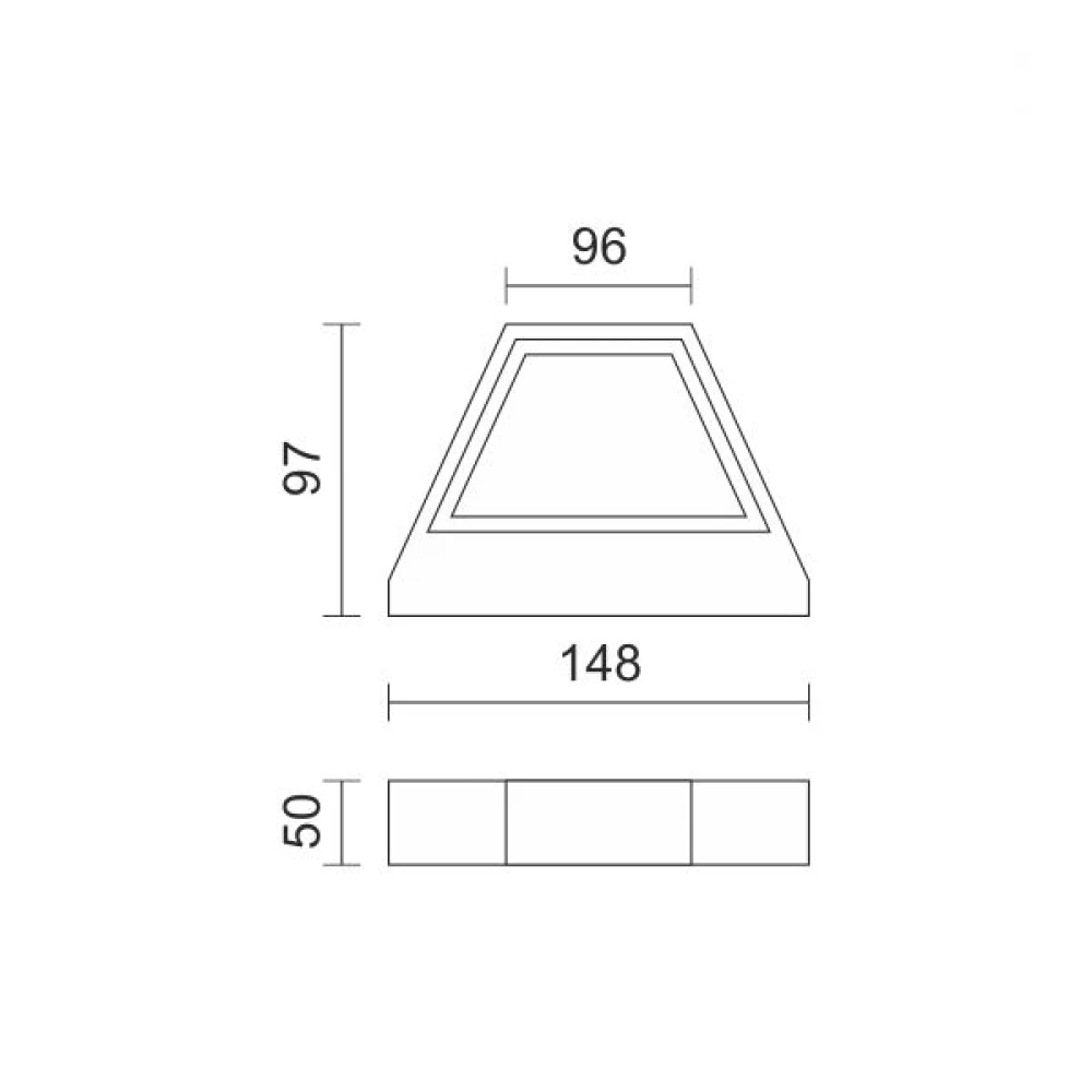LED Απλίκα Τοίχου Σε Μαύρο Χρώμα 5W Spotlight