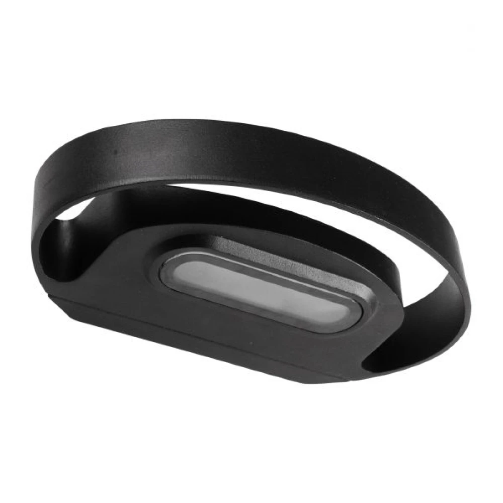 LED Απλίκα Εξωτερικού Χώρου Αλουμινίου Σε Μαύρο Χρώμα 6W Spotlight