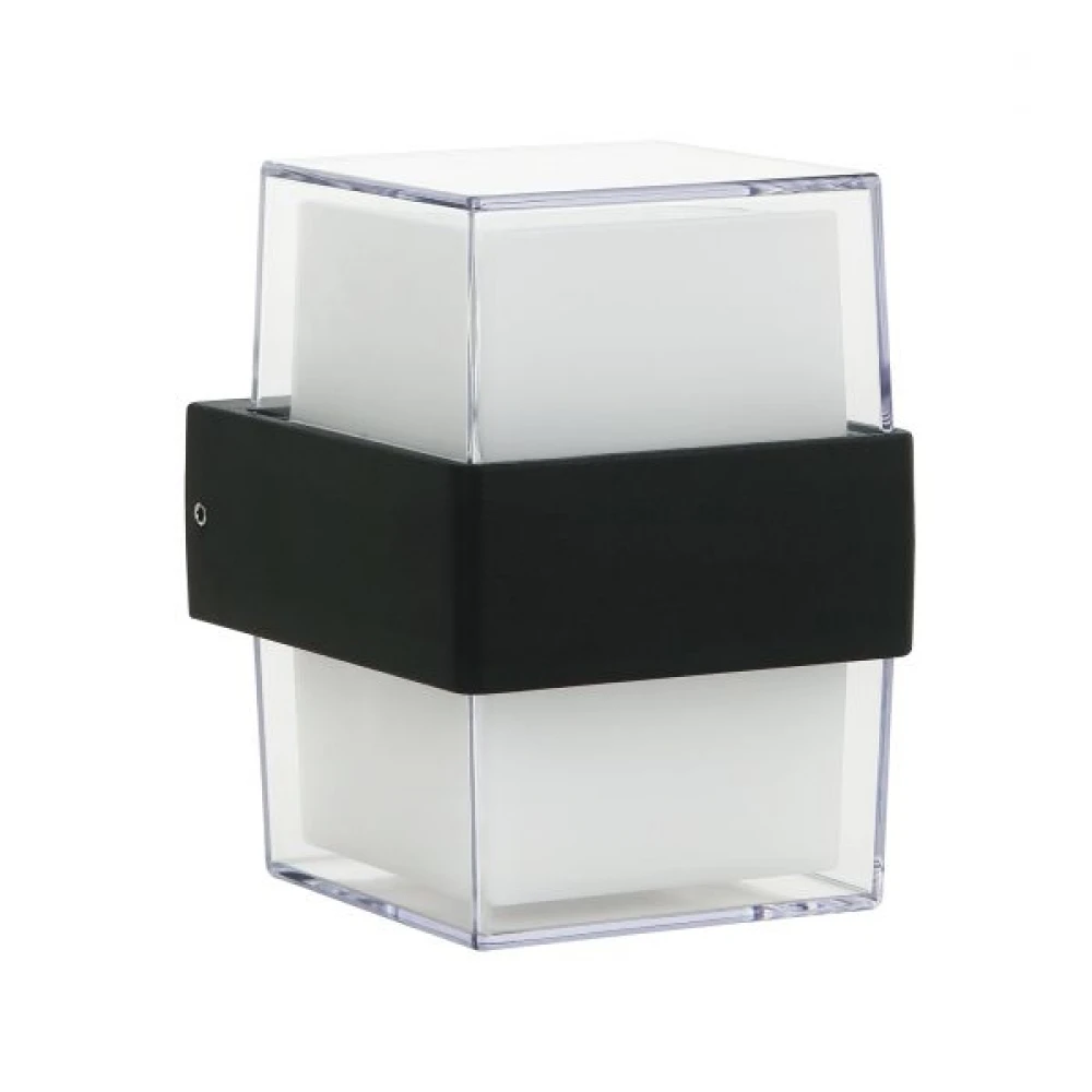 LED Απλίκα Εξωτερικού Χώρου Αλουμινίου Κυβική 2x 5W IP44 Spotlight