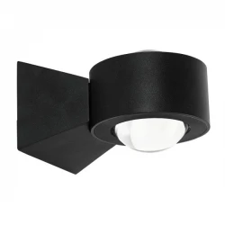 LED Απλίκα Εξωτερικού Χώρου Αλουμινίου Σε Μαύρο Χρώμα 2x 3W IP44 Spotlight