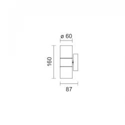 LED Απλίκα Εξωτερικού Χώρου Ανοξείδωτη 2x 7W GU10 IP44 Spotlight