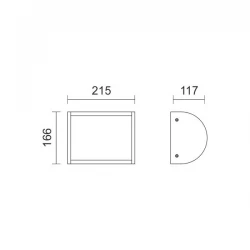 LED Απλίκα Εξωτερικού Χώρου Αλουμινίου 10W IP54 Spotlight