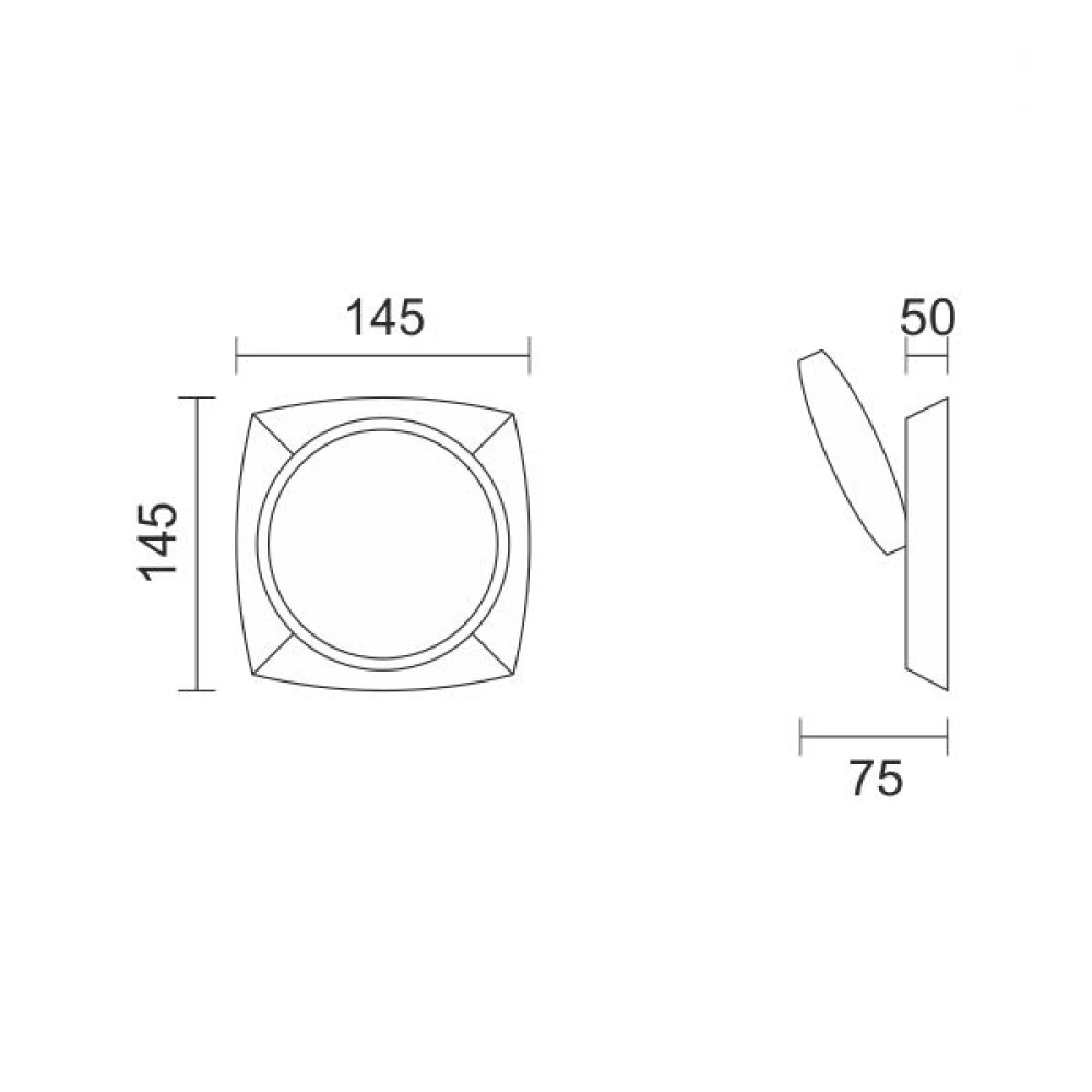 LED Απλίκα Τοίχου Με Ρυθμιζόμενη Κλίση Σε Λευκό Χρώμα 6W 3000K Spotlight