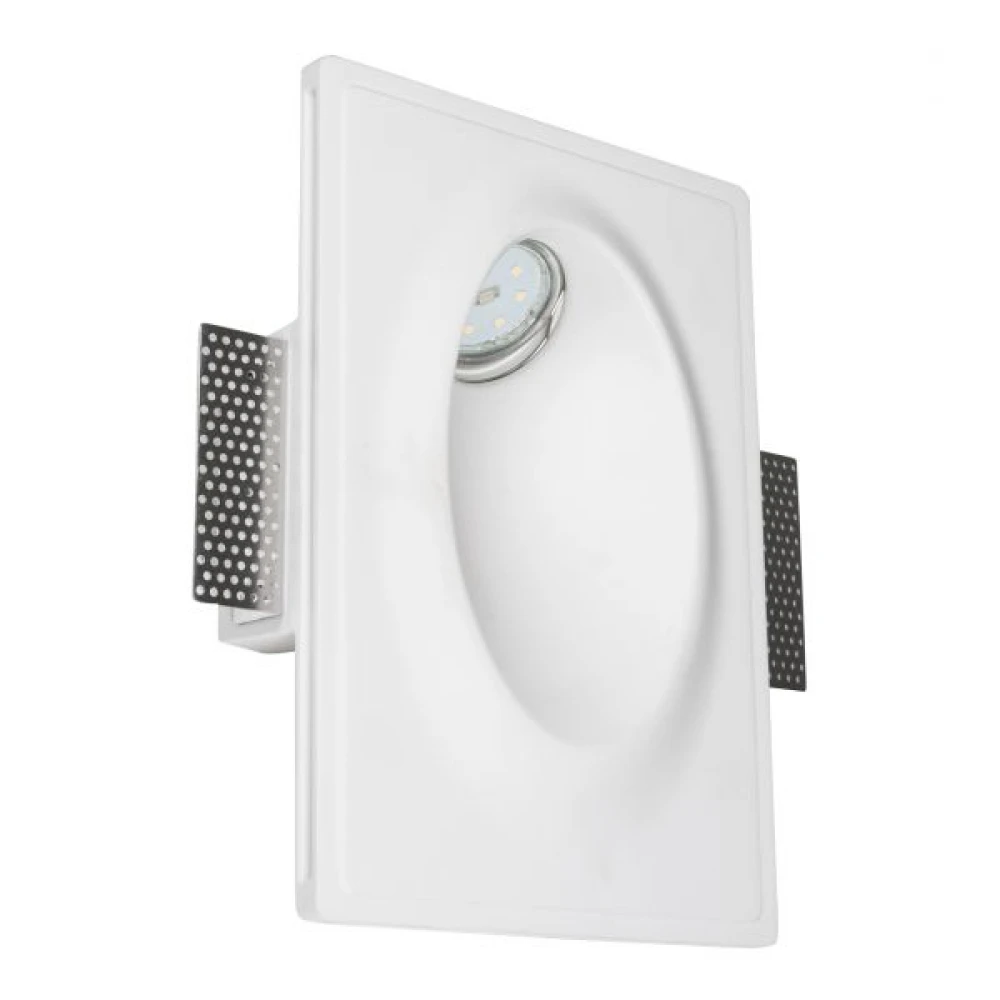 Γύψινο Χωνευτό Φωτιστικό Τοίχου Ορθογώνιο GU10 250x180 SpotLight