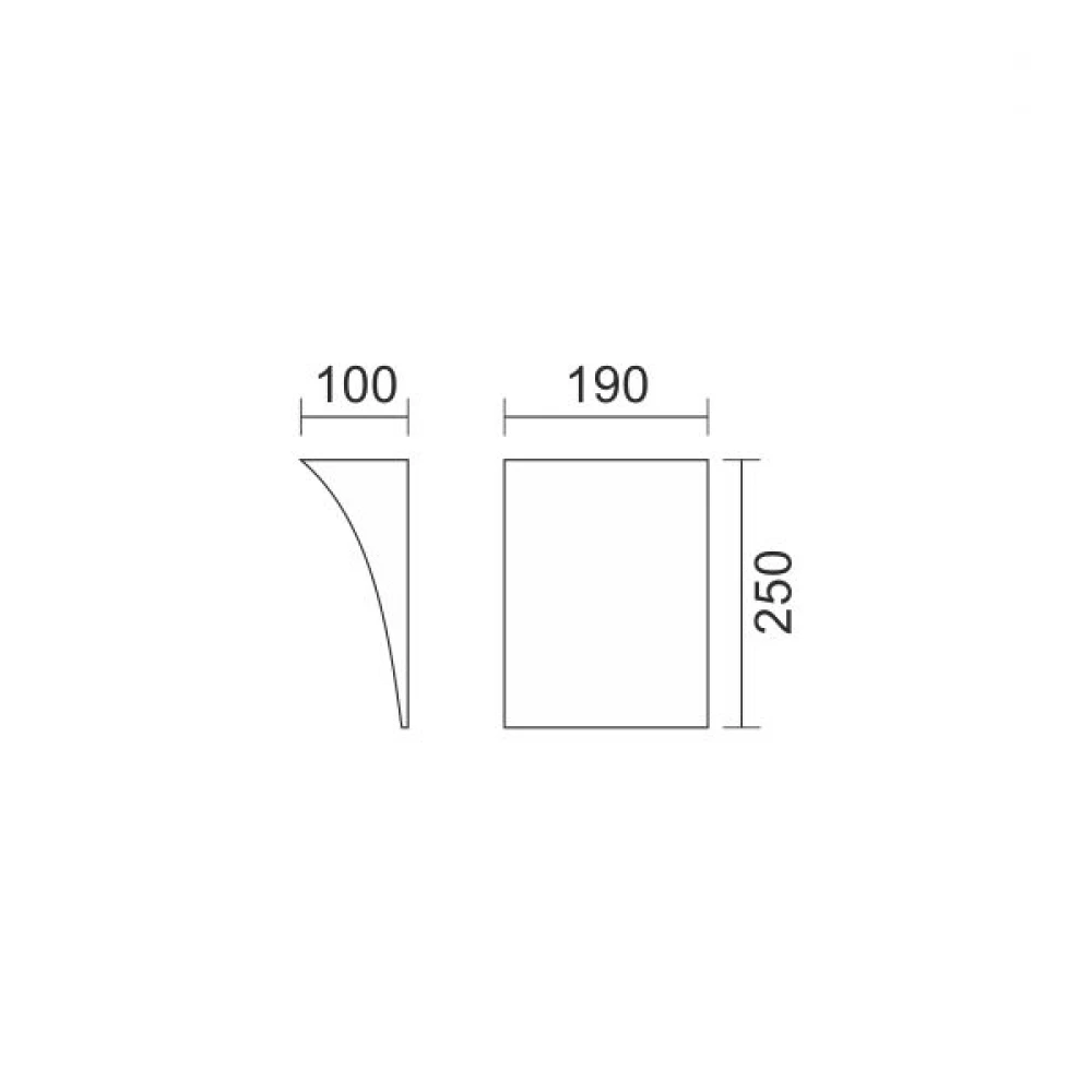 Γύψινο Φωτιστικό Τοίχου Λευκό GU9 SpotLight