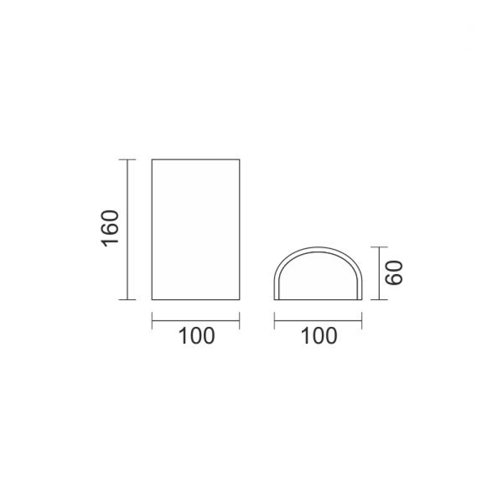 Γύψινο Φωτιστικό Τοίχου Ασημί G9 SpotLight