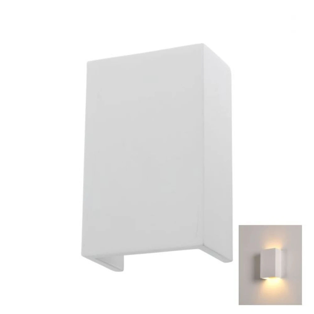 Γύψινο Φωτιστικό Τοίχου Λευκό G9 SpotLight