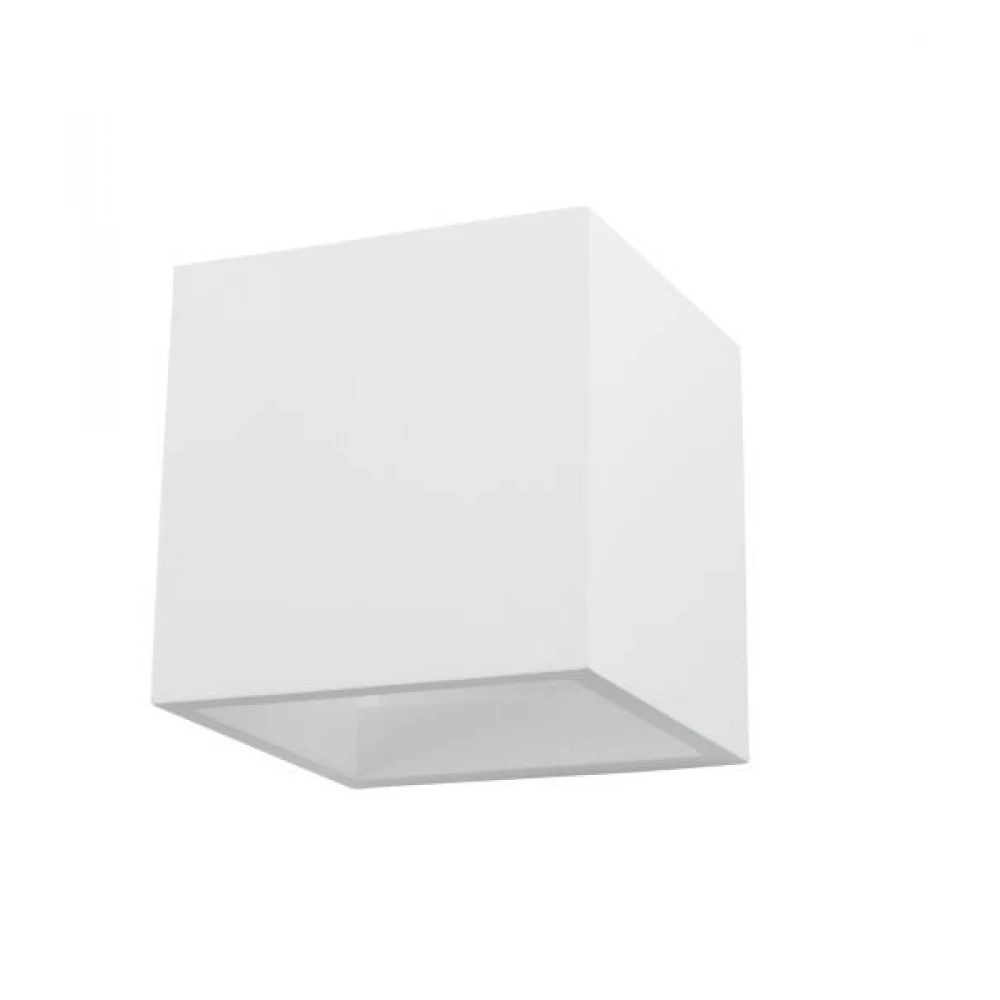 Γύψινο Φωτιστικό Τοίχου Τετράγωνο Λευκό G9 SpotLight