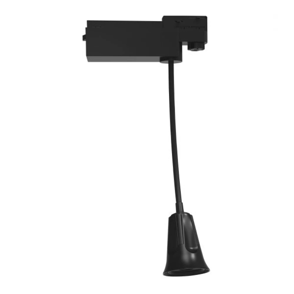 Μαύρο Φωτιστικό Ράγας Με LED 12W Τεσσάρων Καλωδίων Τριφασικής Ράγας Spotlight