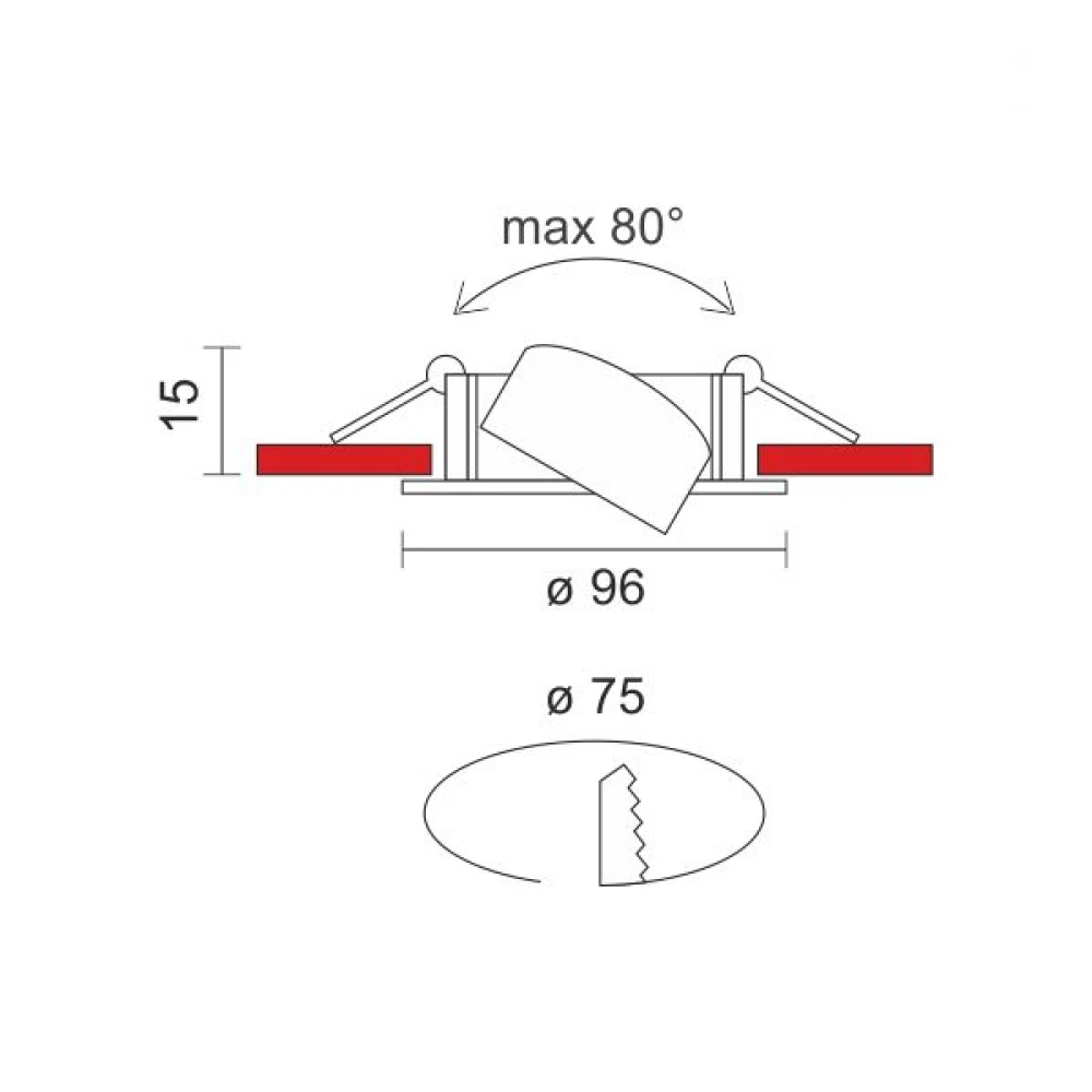 LED Χωνευτό Σποτ Ρυθμιζόμενο 10W SMD 950lm SpotLight