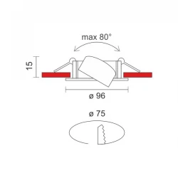 LED Χωνευτό Σποτ Ρυθμιζόμενο 10W SMD 950lm SpotLight