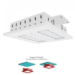 Φωτιστικό LED Βενζινάδικου HPL 100W 6000K Spotlight