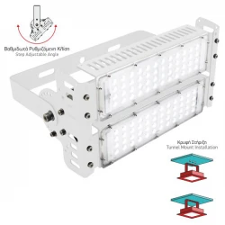 Φωτιστικό LED Βενζινάδικου HPL 100W 6000K Spotlight