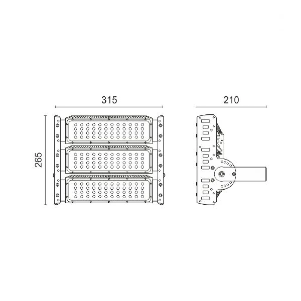 Φωτιστικό LED Βενζινάδικου HPL 150W 6000K Spotlight
