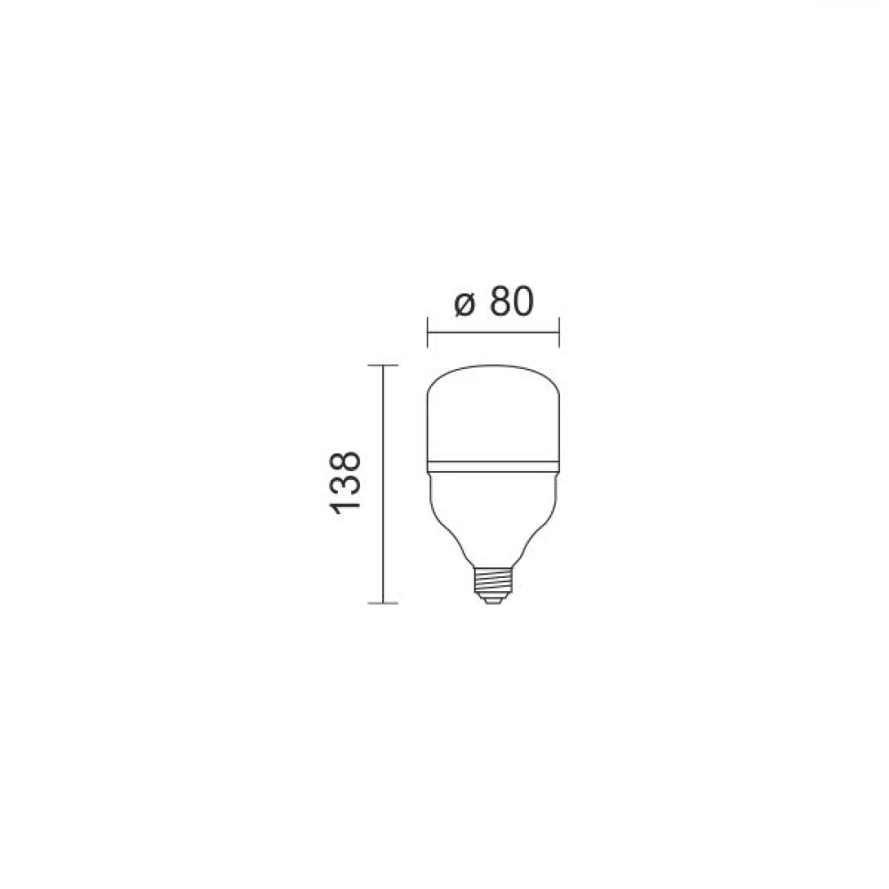 LED Λάμπα E27 T80 20W 2000Lm SpotLight