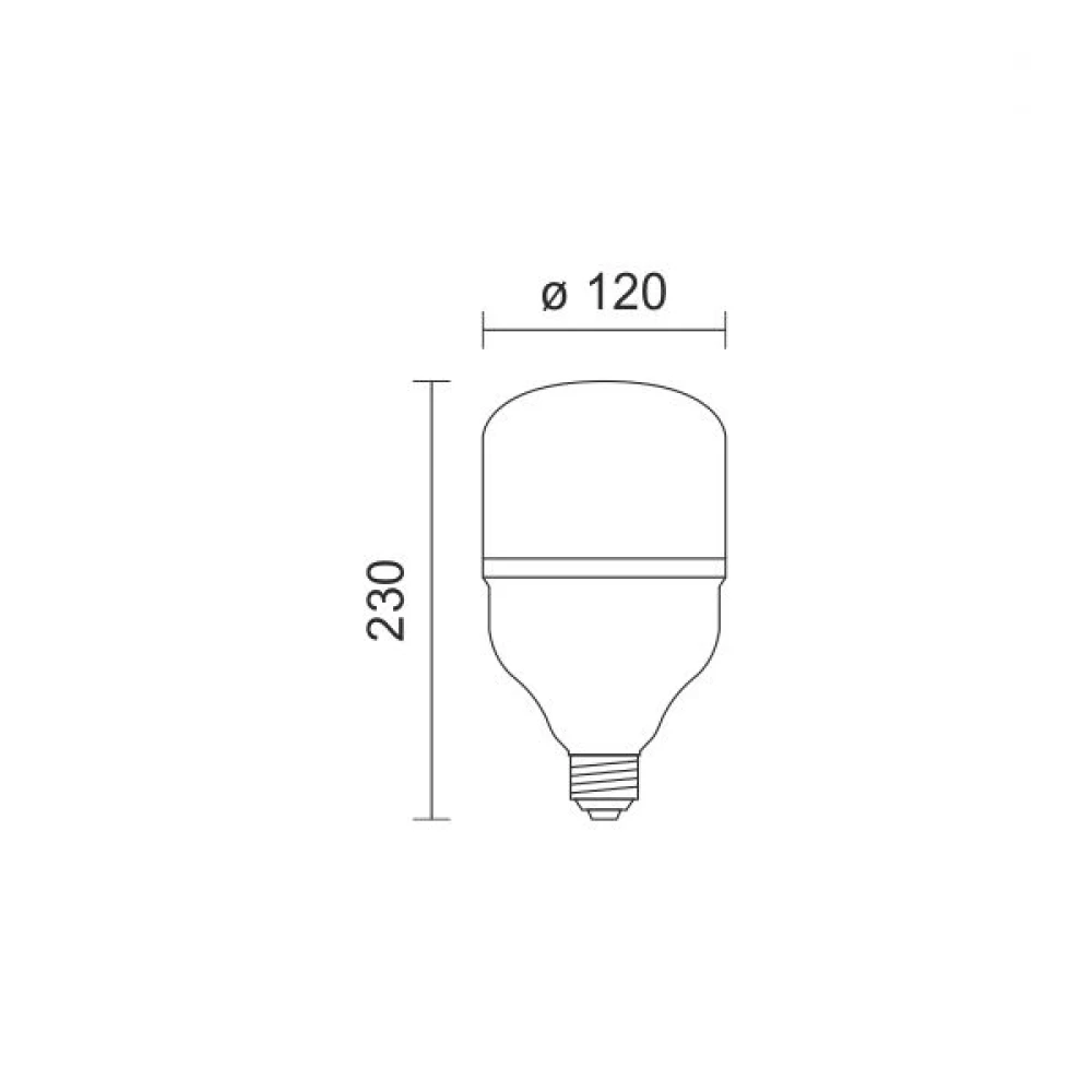 LED Λάμπα E27 T120 40W 3000Lm SpotLight
