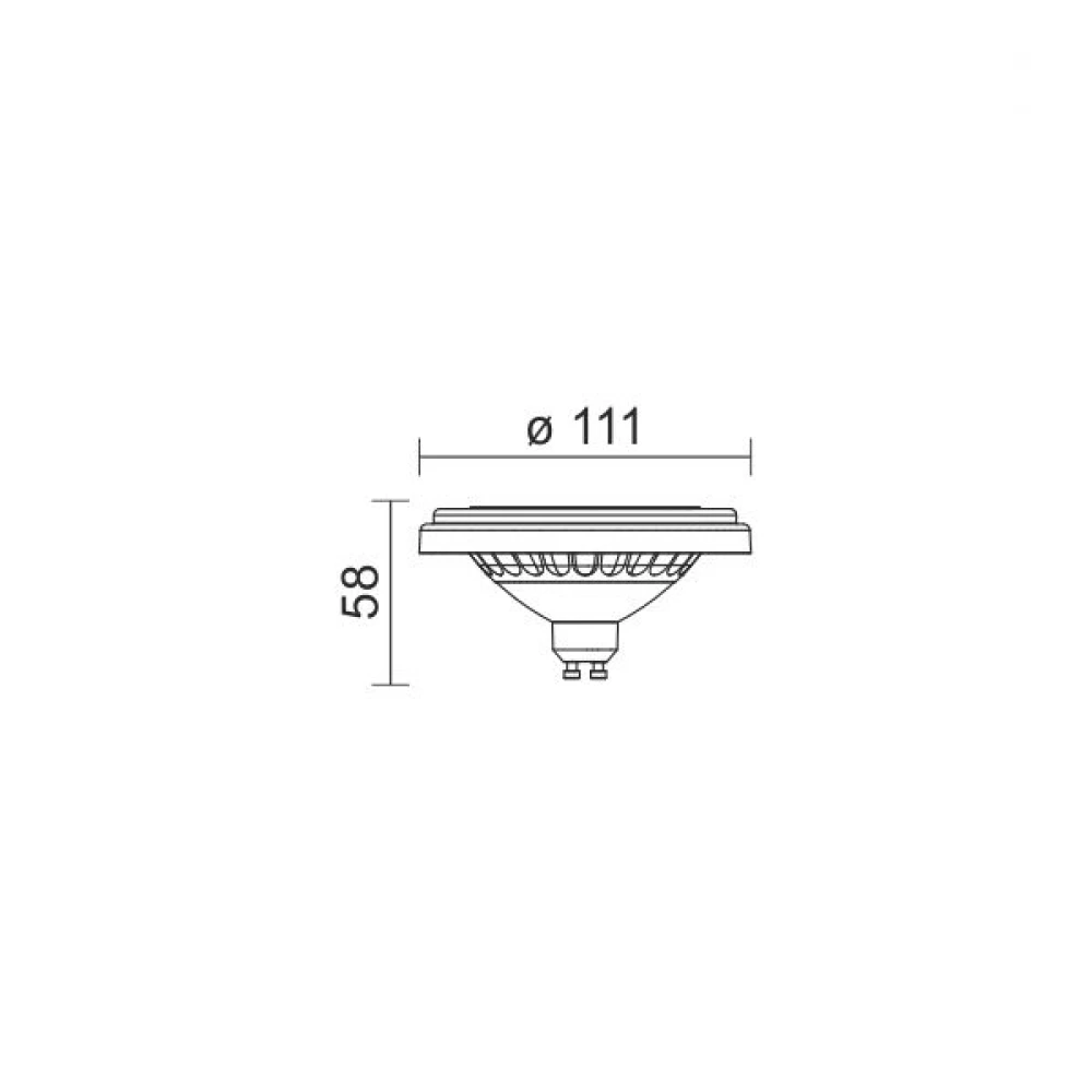 Σποτ LED SMD AR111 GU10 15W 2700K 1300Lm 24° Spotlight