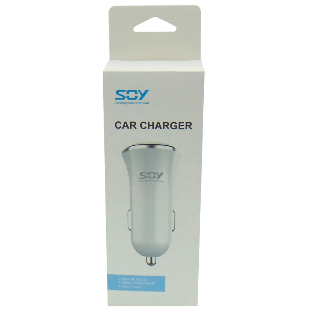 Adaptor Τροφοδοσίας Αυτοκινήτου DC Σε 2 USB 3400mA 0500340A2 SOY - Top Electronics