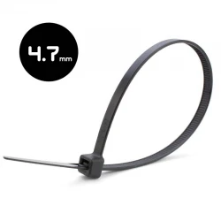 Δεματικά Καλωδίων Μαύρα - Πλάτους 4.7mm Σε Διάφορα Μήκη 100τμχ TOP ELECTRONIC