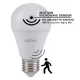 Λάμπα LED E27 7W 230V 680lm 180° με Αισθητήρα Κίνησης Ουδέτερο Λευκό 4000K UNIVERSE