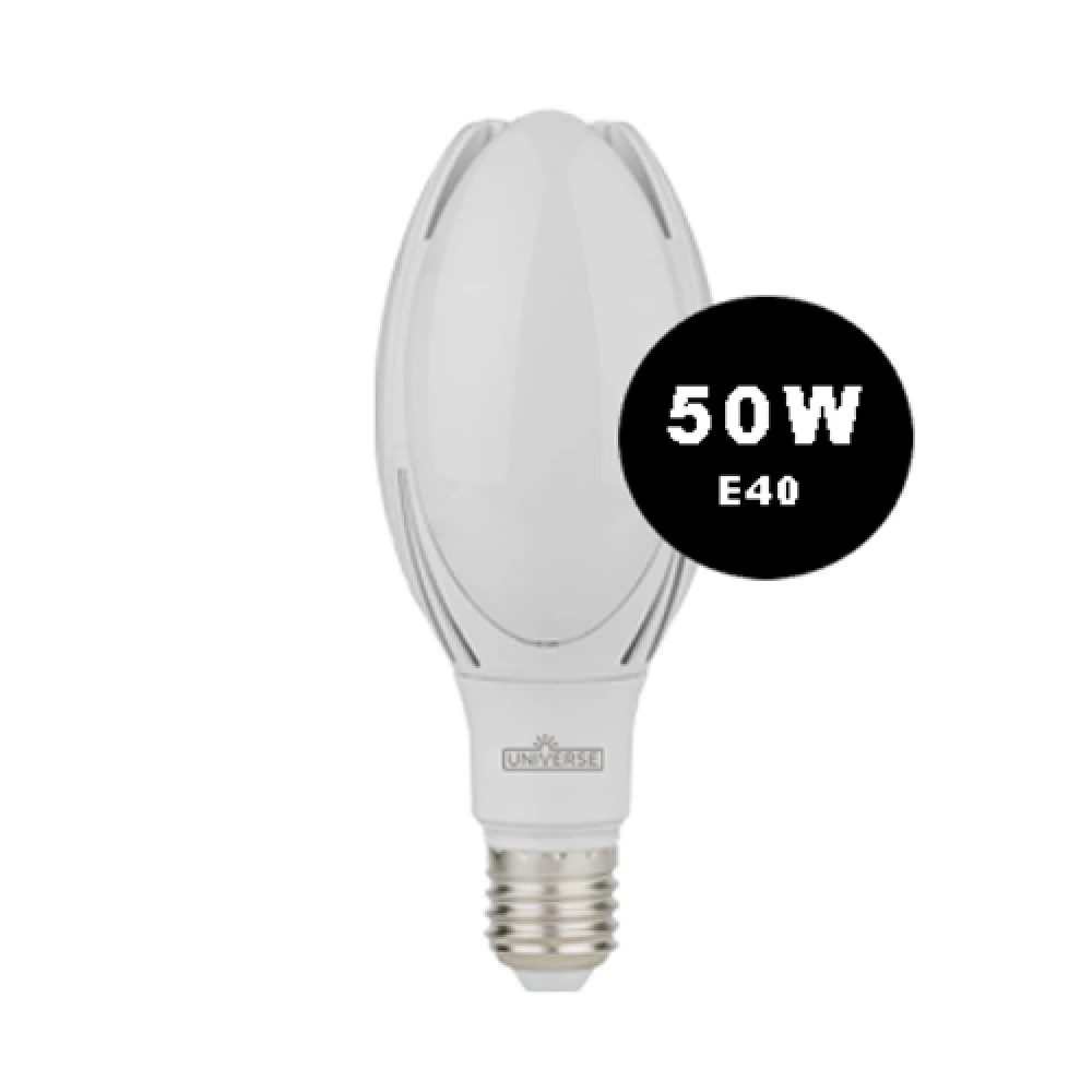 Led Λάμπα Ε40 50W Τουλίπα 100-240V 110lm/W Universe 