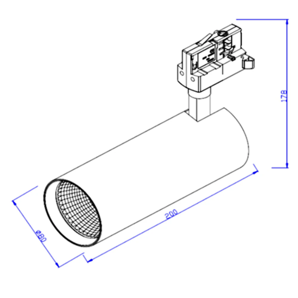 Σποτ Ράγας 30W LED COB Λευκό Με Τριφασικό Αντάπτορα UNIVERSE