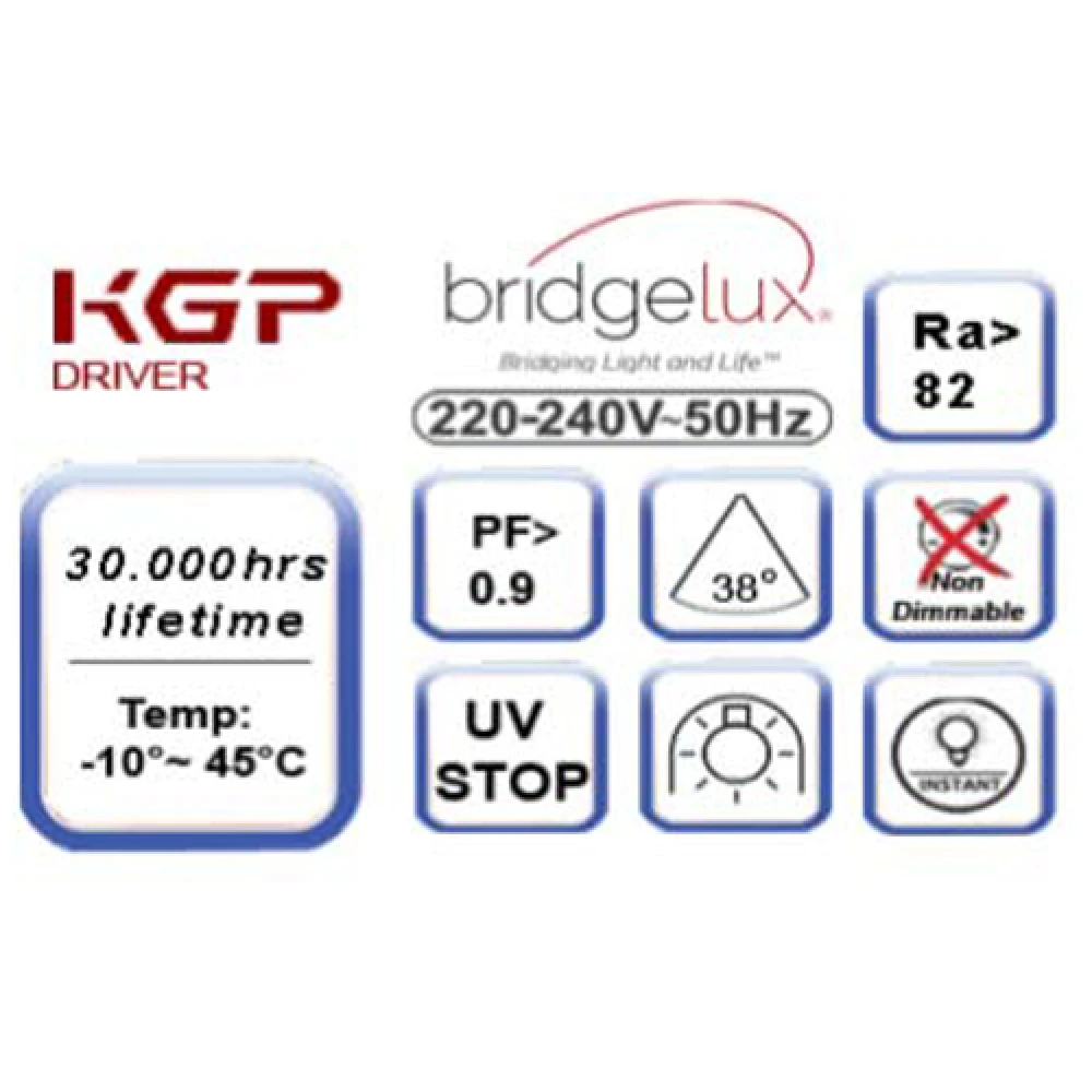 Σποτ Ράγας 30W LED COB Λευκό Με Τριφασικό Αντάπτορα UNIVERSE