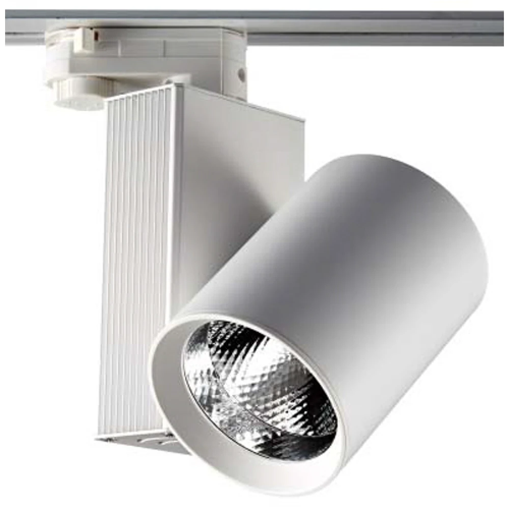 Σποτ Ράγας 20W LED COB 4000K Ουδέτερο Λευκό Με Τριφασικό Αντάπτορα Λευκό UNIVERSE