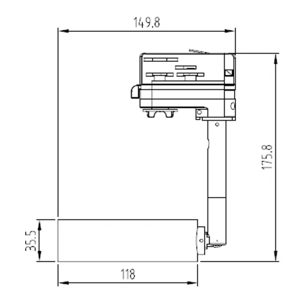 Σποτ Ράγας Για Λάμπα ES111 / GU10 Λευκό Ματ Με Αντάπτορα Τριφασικής Ράγας 100W max MTI UNIVERSE