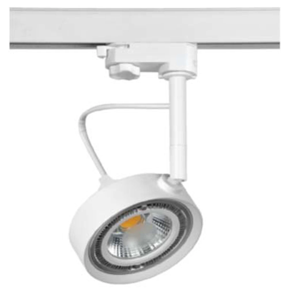 Σποτ Ράγας Για Λάμπα ES111 / GU10 Λευκό Ματ Με Αντάπτορα Τριφασικής Ράγας 100W max MTI UNIVERSE
