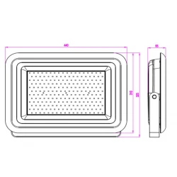 LED Προβολέας 200W DOB SMD 230V IP65 Ψυχρό 5000K Universe