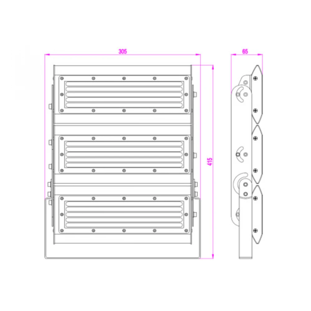 LED Προβολέας 150W DOB SMD 230V IP65 Universe