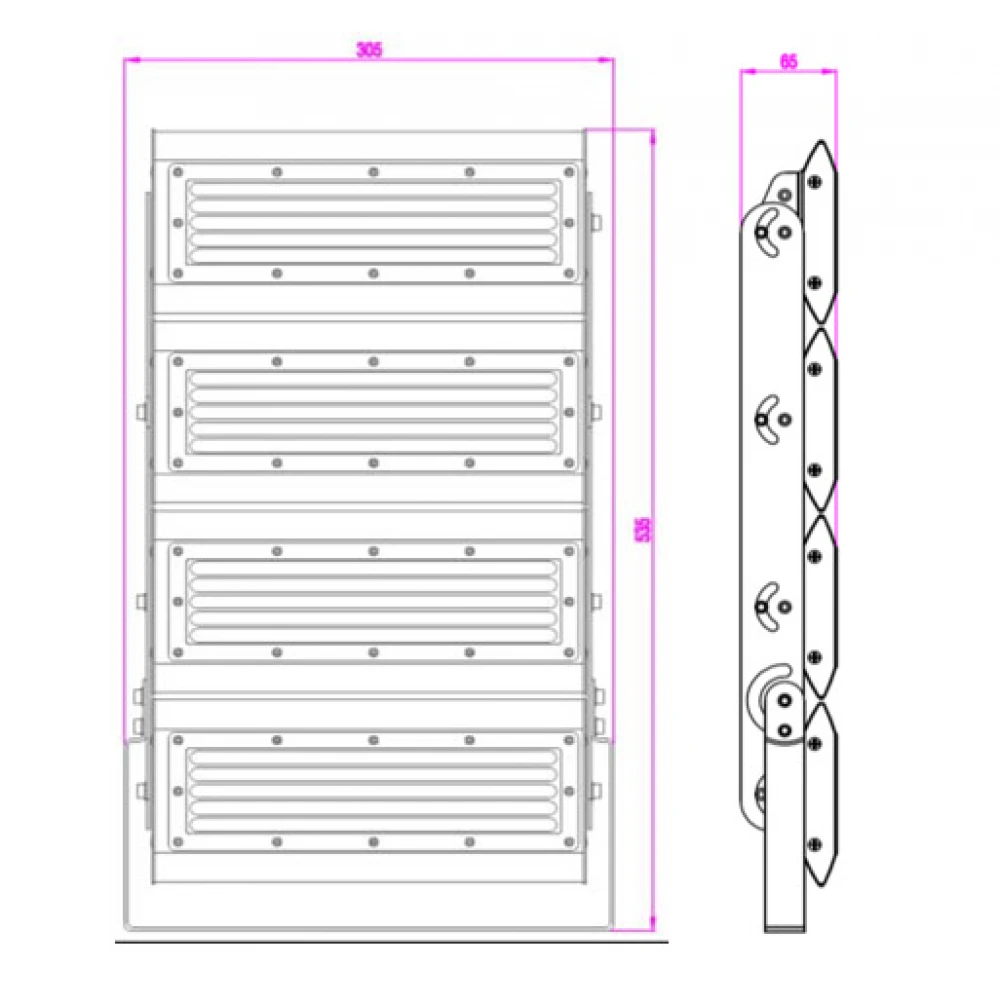 LED Προβολέας 200W DOB SMD 230V IP65 Universe