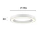 LED Πλαφονιέρα Μεταλλική Λευκή 38W 2090Lm 3000K Apollo VIOKEF