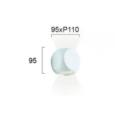 LED Απλίκα Αλουμινίου Σε Λευκό 2 x 2W 235Lm 3000K IP54, Ballito VIOKEF