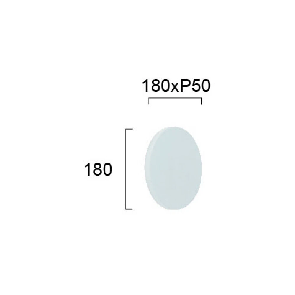 LED Απλίκα Αλουμινίου Σε Λευκό, IP54 12W 565Lm 3000K, Round Jazz VIOKEF