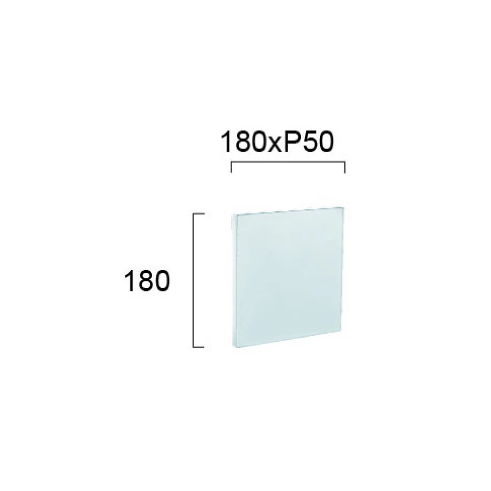 LED Απλίκα Αλουμινίου Σε Λευκό, IP54 12W 565Lm 3000K, Sq Jazz VIOKEF