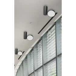 LED Μεταλλικό Downlight Οροφής Και Απλίκες Σε Μαύρο, 18W 1368Lm 3000K, Lotus VIOKEF