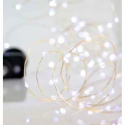 200 Μίνι Led, 6,5V, Ασημί Χαλκός / Θερμό ή Ψυχρό Led Ανά 10κμ