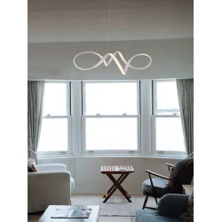 Led Κρεμαστό Φωτιστικό Λευκό Αλουμινίου ∅58 50W 3000K 4000Lm, HOLA LUCIDO