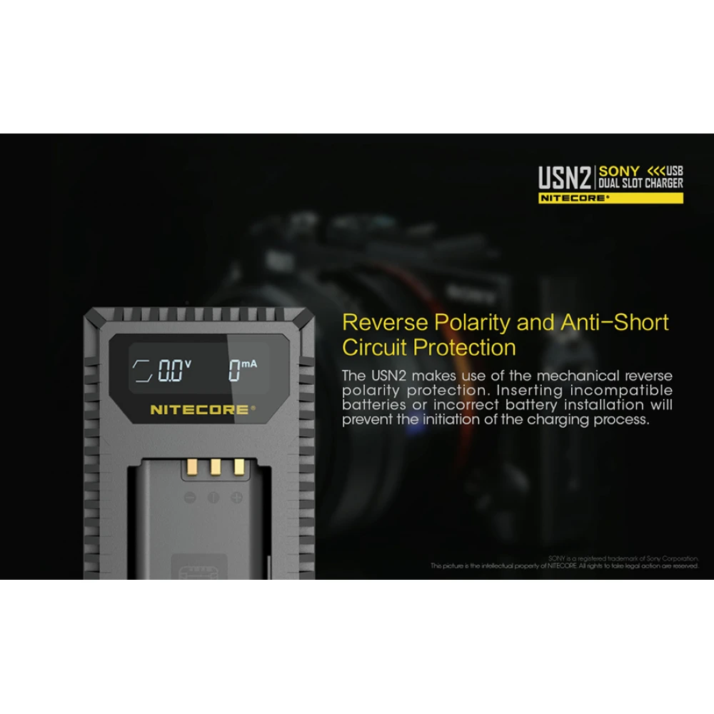 Φορτιστής NITECORE USN2 για SONY