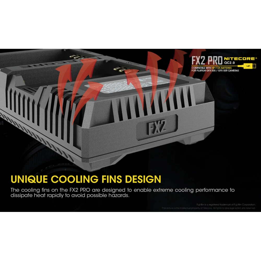 Φορτιστής NITECORE FX2 Για Fujifilm NP-T125