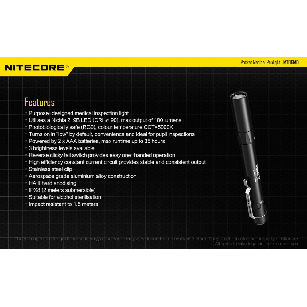 Επαγγελματικός Φακός LED NITECORE Multi Task MT06MD