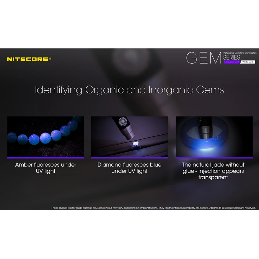 Επαγγελματικός Φακός LED NITECORE GEMSTONE GEM10UV