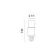 LED Λάμπα E27 Tube 14W Με Γαλακτερό Γυαλί 250° 230V Spotlight