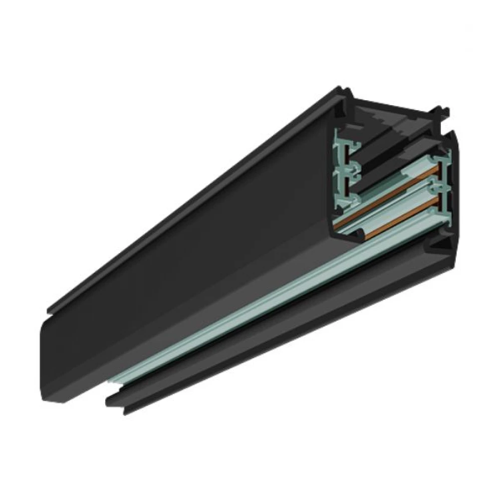 Τριφασική Ράγα Οροφής 4 Καλωδίων 2 Μέτρα Μαύρο Spotlight