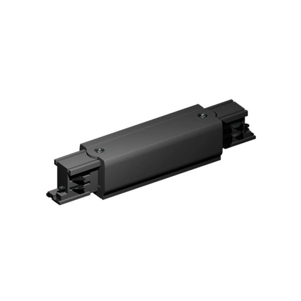 Σύνδεσμος Ευθείας Τριφασικής Ράγας Οροφής 4 Καλωδίων Μαύρο Spotlight